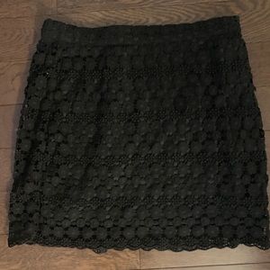 H&M black lace shirt